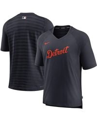 Nike - Cleveland Guardians Authentic Collection Pregame Raglan Performance V-neck T-shirt - Lyst