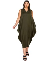 L I V D - Plus Size Clover Sleeveless Bubble Hem Dress - Lyst