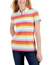 Tommy Hilfiger - Cotton Colorful Stripes Polo Shirt - Lyst
