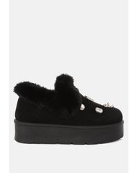LONDON RAG - Zeta Charm Detail Slip On Snow Boots - Lyst