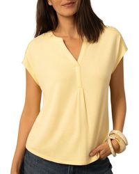 Cable & Gauge - Split Neck Slub Terry Tee - Lyst