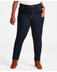 Style & Co. - High Rise Straight-leg Jeans - Lyst