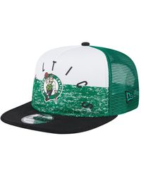 KTZ - Boston Celtics Arch A-frame Trucker 9fifty Snapback Hat - Lyst