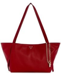 Guess - Devon Extra-large Structured Faux Leather Tote - Lyst