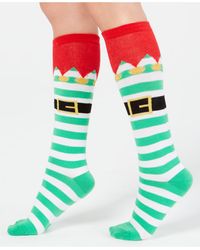 Charter Club Holiday Knee-high Socks, Created For Macy's - Green