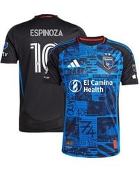 adidas - Cristian Espinoza San Jose Earthquakes 2025 Headliner Authentic Player Jersey - Lyst