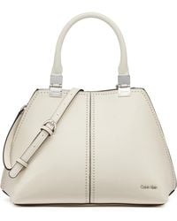 Calvin Klein - Granite Studded Convertible Satchel Bag - Lyst