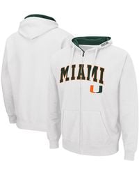 Colosseum Athletics - Miami Hurricanes Arch Logo 3.0 Full-zip Hoodie - Lyst