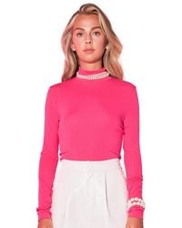 Endless Rose - Mock Neck Top - Lyst
