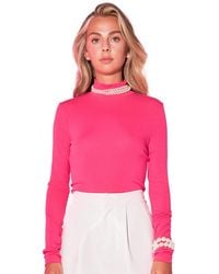 Endless Rose - Mock Neck Top - Lyst