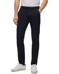 BOSS - Boss By Stretch Cotton Blend Slim-fit Pants - Lyst