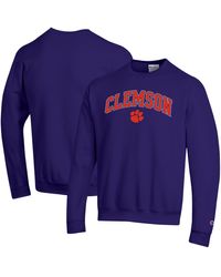 Champion - Â Clemson Tigers Arch Over Logo Pullover Sweatshirt - Lyst