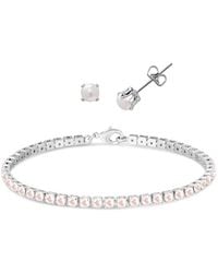 Macy's - Simulated Round Laydown Bracelet - Lyst