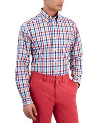 Club Room - Regular-fit Multicolor Plaid Dress Shirt - Lyst