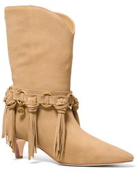 MICHAEL Michael Kors - Daniela Fringe Slip-on Boots - Lyst