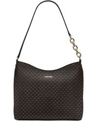 Calvin Klein - Nova Top Zipper Mini Signature Chain Shoulder Bag - Lyst