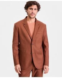 Alfani - Linen-blend Tech Two-button Blazer - Lyst