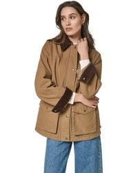 Levi's - Anorak Corduroy Collar Denim Coat - Lyst