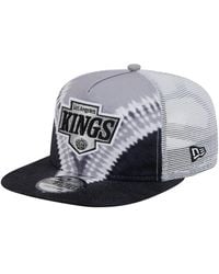 KTZ - Black/silver Los Angeles Kings Throwback V-dye Adjustable Golfer Hat - Lyst