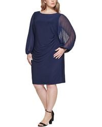 Jessica Howard - Plus Size Pleated-sleeve Sheath Dress - Lyst
