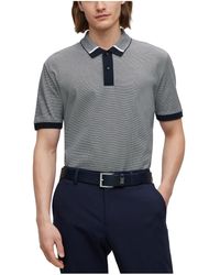 BOSS - Boss By Regular-fit Two-tone Polo Shirt - Lyst