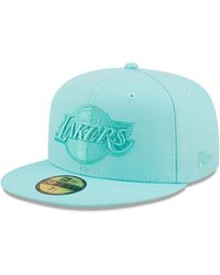 KTZ - Turquoise Los Angeles Lakers Color Pack 59fifty Fitted Hat - Lyst