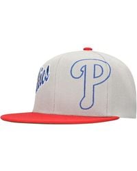 Mitchell & Ness - Philadelphia Phillies Knock Out Panel Snapback Hat - Lyst