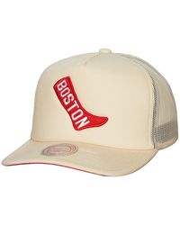Mitchell & Ness - Boston Red Sox Cooperstown Collection Evergreen Adjustable Trucker Hat - Lyst