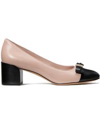 Kate Spade - Deco Bow Smooth Leather Ballet Pumps - Lyst