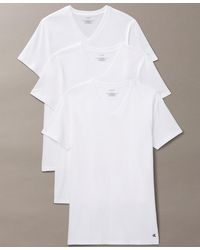 Calvin Klein - 3-pack Cotton Classics V-neck T-shirts - Lyst