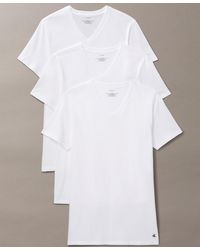 Calvin Klein - 3-pack Cotton Classics V-neck T-shirts - Lyst