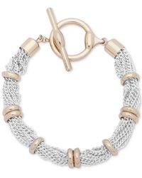 Ralph Lauren - Two-tone Multi-row toggle Bracelet - Lyst