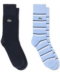Lacoste - Ribbed Crew Socks - Lyst
