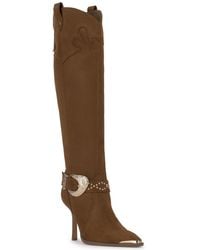 Jessica Simpson - Kenzin Tall Western Buckle Dress Boots - Lyst