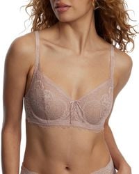 Skarlett Blue - Entice Unlined Underwire Lace Balconette Bra - Lyst