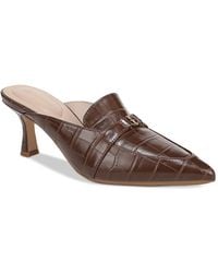 Giani Bernini - Britaa Croco Kitten Heel Mules - Lyst