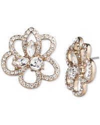 Givenchy - Pave & Crystal Flower Stud Earrings - Lyst