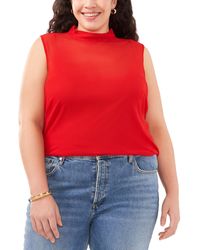 Vince Camuto - Plus Size Sleeveless Mock-neck Top - Lyst