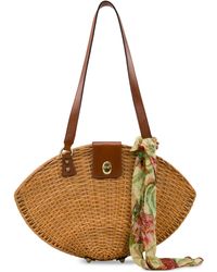 Patricia Nash - Mare Shell Extra-large Rattan Shoulder Bag - Lyst