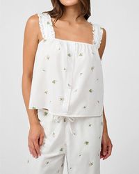 WeWoreWhat - Ruffle Button Front Tank Top - Lyst