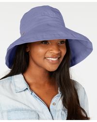 Scala - Cotton Big Brim With Inner Drawstring - Lyst
