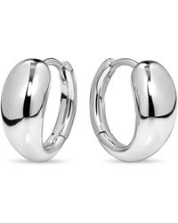 DEVATA - Teardrop Hoop Earrings - Lyst