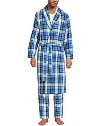 Lands' End - Flannel Robe - Lyst