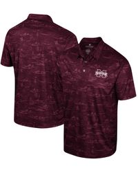 Colosseum Athletics - Mississippi State Bulldogs Daly Print Polo Shirt - Lyst