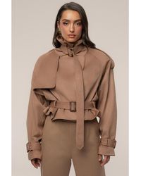 JLUXLABEL - Latte Cropped Jacket - Lyst