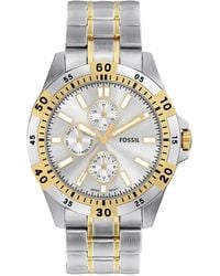 Fossil - Garrett Multifunction Stainless Steel Watch - Lyst