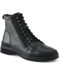 Spring Step - Hoylein Leather Combat-style Boot - Lyst