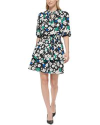 Karl Lagerfeld - Printed Tiered A-line Dress - Lyst