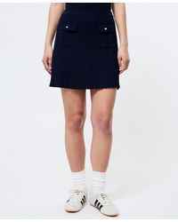 French Connection - Crinkle-knit Two-pocket Mini Skirt - Lyst