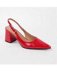 BERNESS - Cai Patent Block Heel Slingback - Lyst